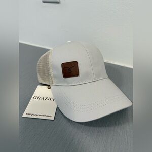 NWT Grazier Western The Calamity Trucker Hat Women’s One Size Stylish Ivory